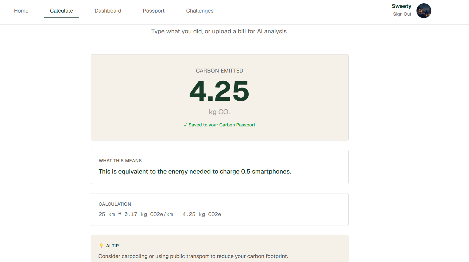 CarbonIQ — Carbon Footprint Tracker screenshot 3